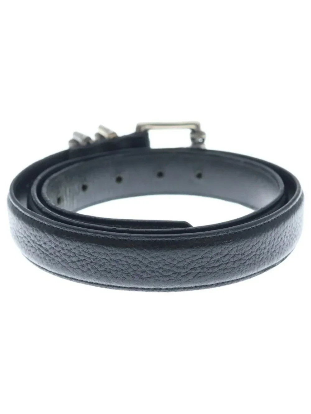 Chrome Hearts 1.0 Roller 3 PC Leather Belt Black